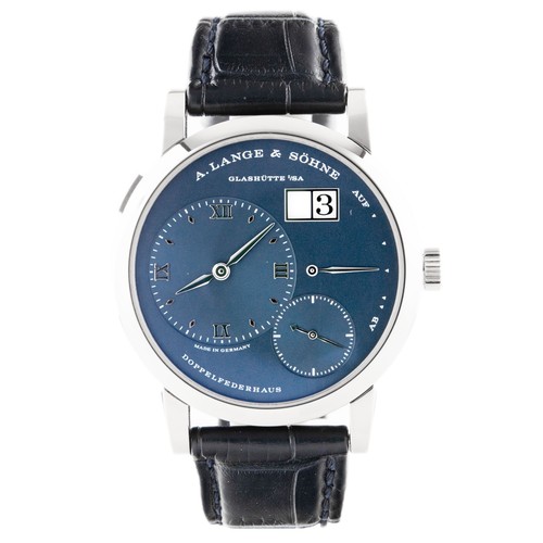 A, Lange & Sohne Lange 1 White Gold Blue Dial 38.5mm 191.028