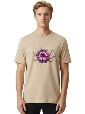 Octopus-1 Mens Graphic Tee, 100% Cotton, Casual Summer Wear