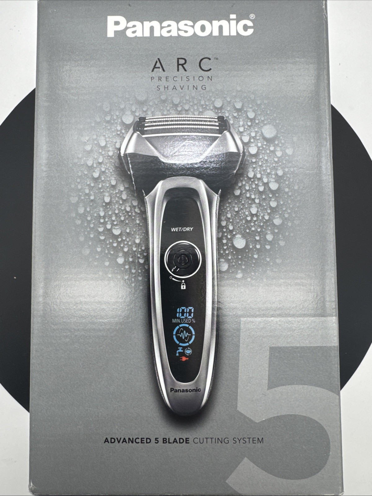Panasonic ARC5 LV65S Men's 5-Blade Cordless Electric Razor with Shave Sensor
