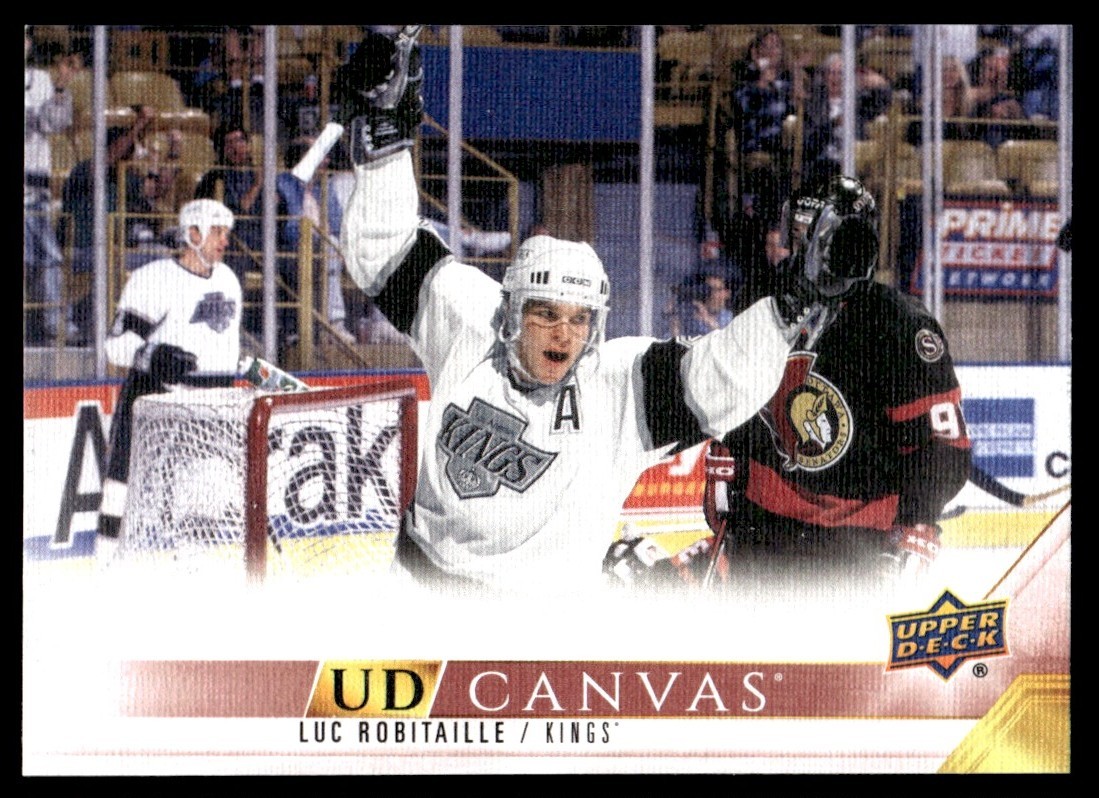 Luc Robitaille #C250 Hockey Cards 2022 Upper Deck UD Canvas trading card — raw and PSA graded price guide