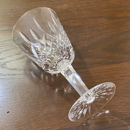 Bicchiere da vino Waterford Lismore 5 7/8" Crystal Claret ~ firmato prezzo al pubblico consigliato $110,00 - Foto 8 di 14