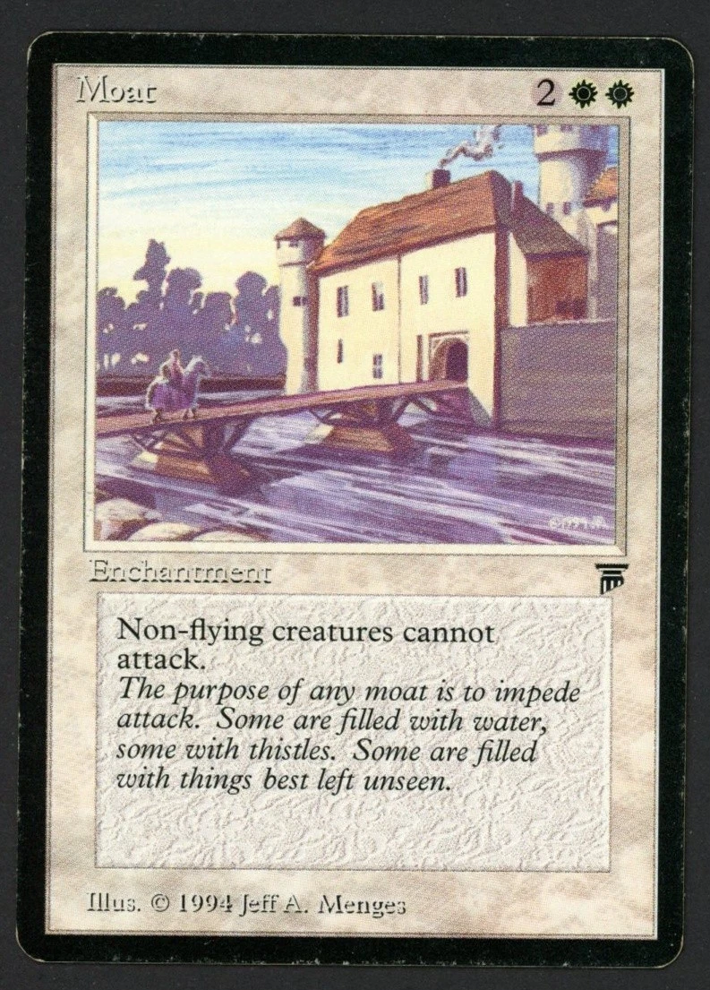 マジック：ザ・ギャザリング MTG Moat Moat Magic: The Gathering Individual Trading Card Games for sale