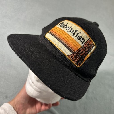 Bart Bridge Rebelution Mesh Trucker Hat Cap Pocket Tree Trunk Black Striped