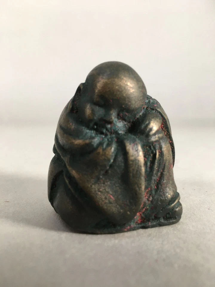 Juego de 6 estatuillas de hierro chino de colección monje budista estatua okimono de metal BD590 Foto 2 de 4