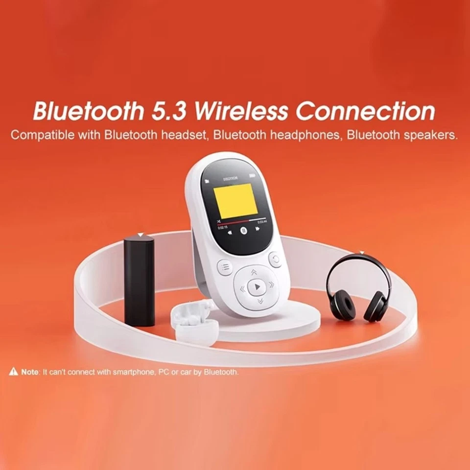 1X(64GB Clip MP3 Player with Bluetooth 5.3, Lossless Sound, FM Radio, Voice3631 - Image 2 of 4