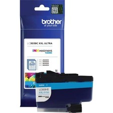 Brother LC3039C Ultra High-Yield Cyan Ink Cartridge 5000 Page Yield