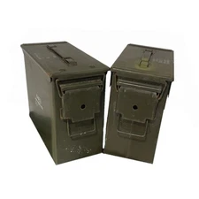 Tall 50 Cal Ammo Can Grade 2 US Military Surplus - 2 Pack