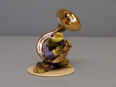 Retired Specialty Hagen Renaker Frog Playing Tuba | eBay