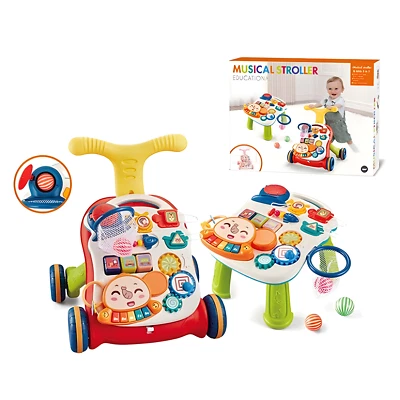 Unisex 2-in-1 Baby walker, And Baby interactive entertainment game table