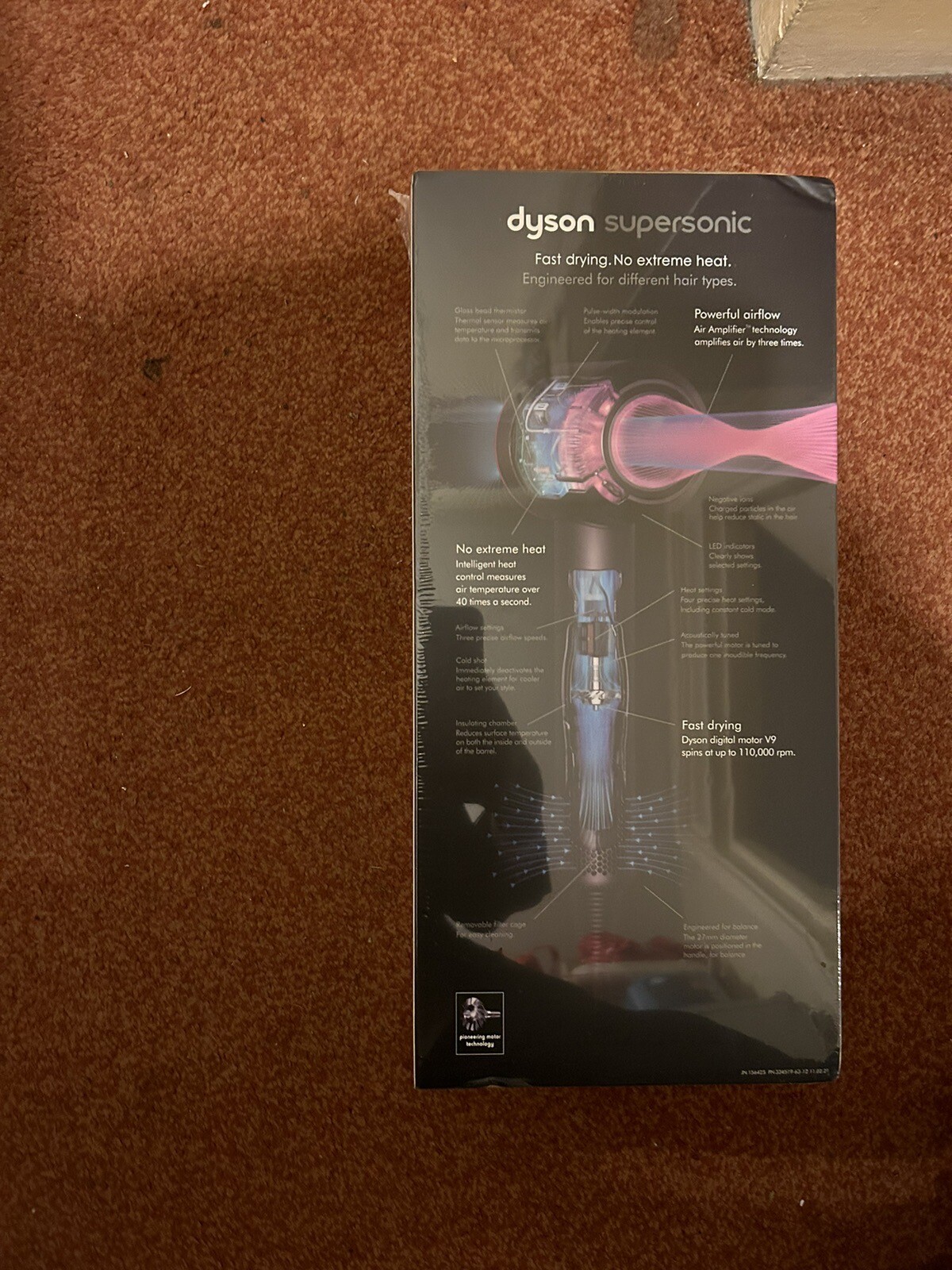Dyson HD03 1600W Supersonic Hair Dryer Graphite/Orchid 5025155047460