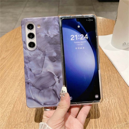 Marble Print Phone Case for Samsung Galaxy Z Flip3 4 5 Shockproof Cover - Picture 13 of 15