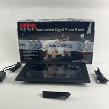 Sunpak - 10.1Wi-Fi Touchscreen Digital Frame - Black