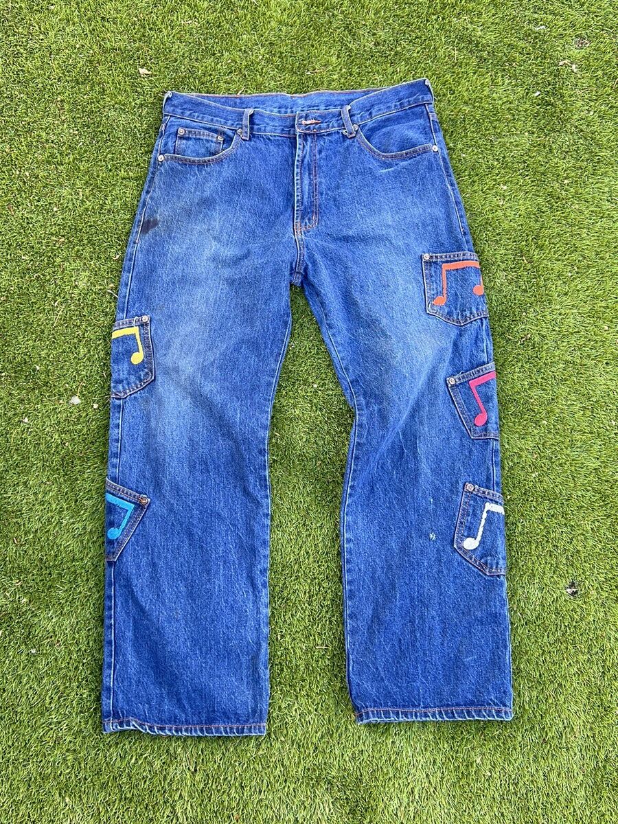 Vintage Bootleg Evisu Jean Pants Mens 38 Multi Pocket Y2K Vintage Bootleg Evisu Jean Pants Mens 38 Multi Pocket Y2K