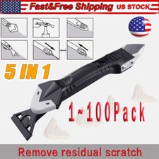 5 in 1 Silicone Sealant Remover Tool Kit Set Scraper Caulking Mould Removal US