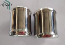 2 Pcs Aluminum Adapter Tube Joiner Piping Coupler Connector 57mm 2.25" L=76mm