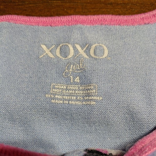 XOXO Girl "gnome sleep gnome problem"Pajama pant set/ Size 14 - Picture 4 of 6