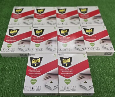 10x Raid Essentials Silberfischchen Schabenfalle Klebefalle gruchlos 5 Versan0 