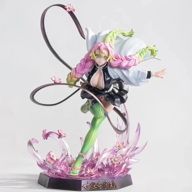 Kanroji Mitsuri 225 pulgadas cm/8. Figura Cazador de Demonios Kimetsu No Yaiba Estatuillas Regalos