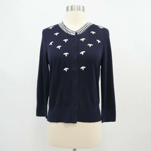 Banana Republic Cardigan Sweater M Navy 