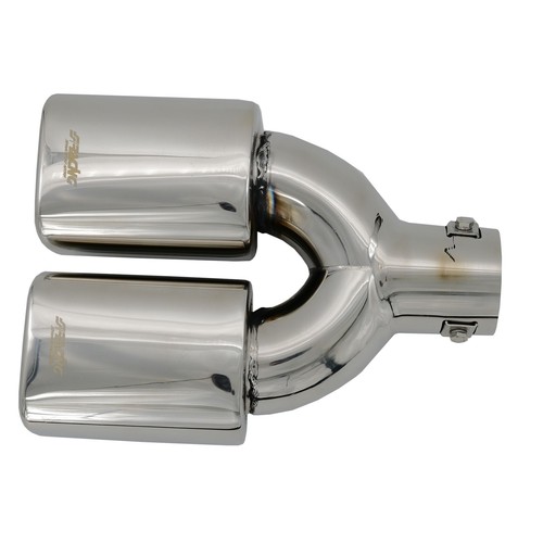 Terminal d'échappement universel acier inoxydable double carré 33-63mm TRX/101 - Afbeelding 4 van 5