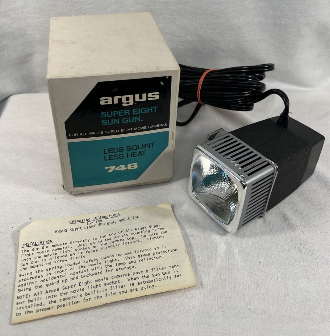 Vintage Argus Super Eight Sun Gun Light Model 746 | eBay