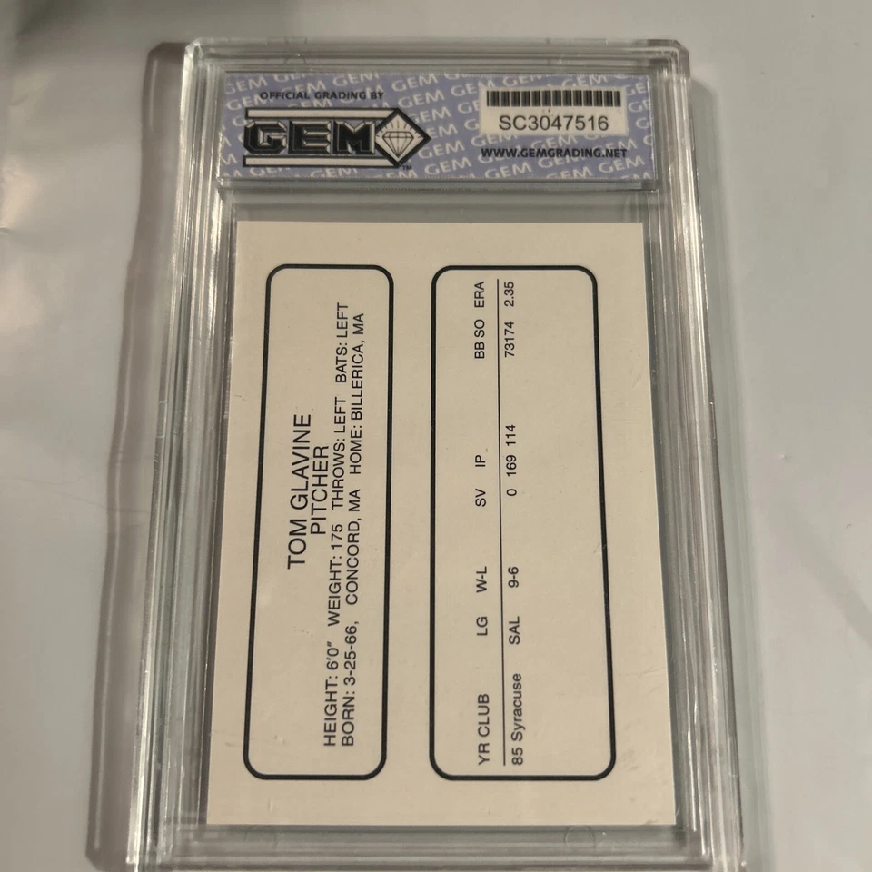 ProCards Greenville Braves Tom Glavine 1986 - gema como nueva 10 raro Hard2find Foto 2 de 4