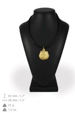 Westie - gold plated necklace with image of a purebred dog, Art Dog USA