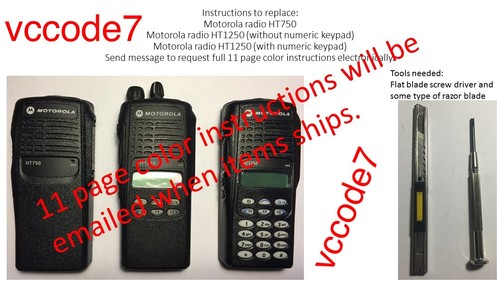Motorola HT1250, LS,LS+ limited keypad refurb housing complete in (GREEN) - Picture 7 of 7
