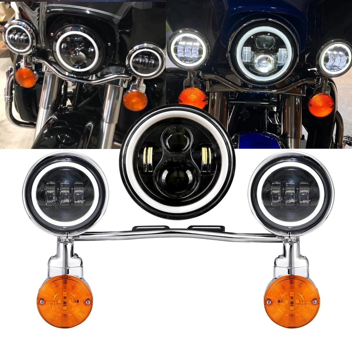 Protege cadre,Protecteur de calandre chromé pour Honda Shadow ACE VT400