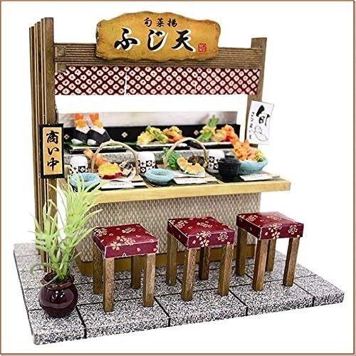 Doll House Miniature Model Kit Handcraft Japanese Food Shop