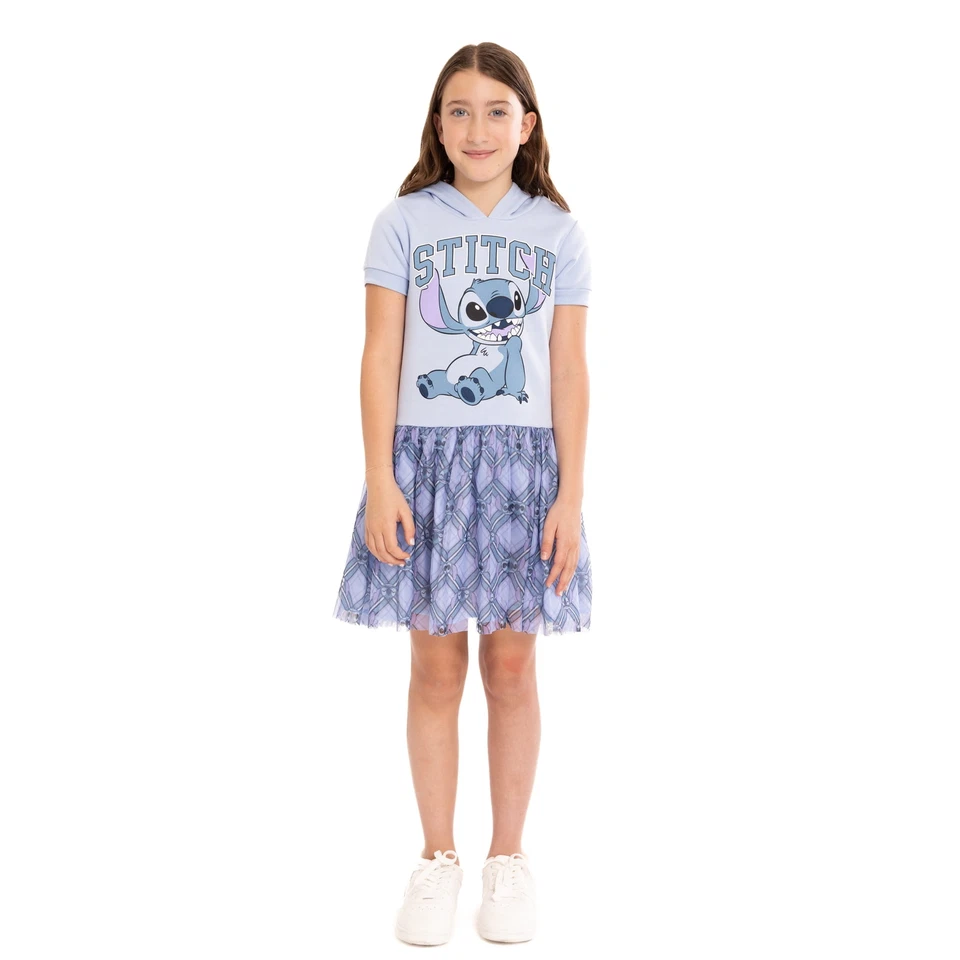 女孩 Lilo and Stitch 连衣裙 L.O.L Tutu 连帽衫 4 5 6 7 8 10 12 万圣节服装 — 第 3/4 张图片