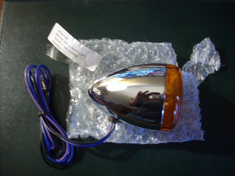 Harley-Davidson Bullet Turn Signal Ass'y Dual Filament Wire through Mtg Hole