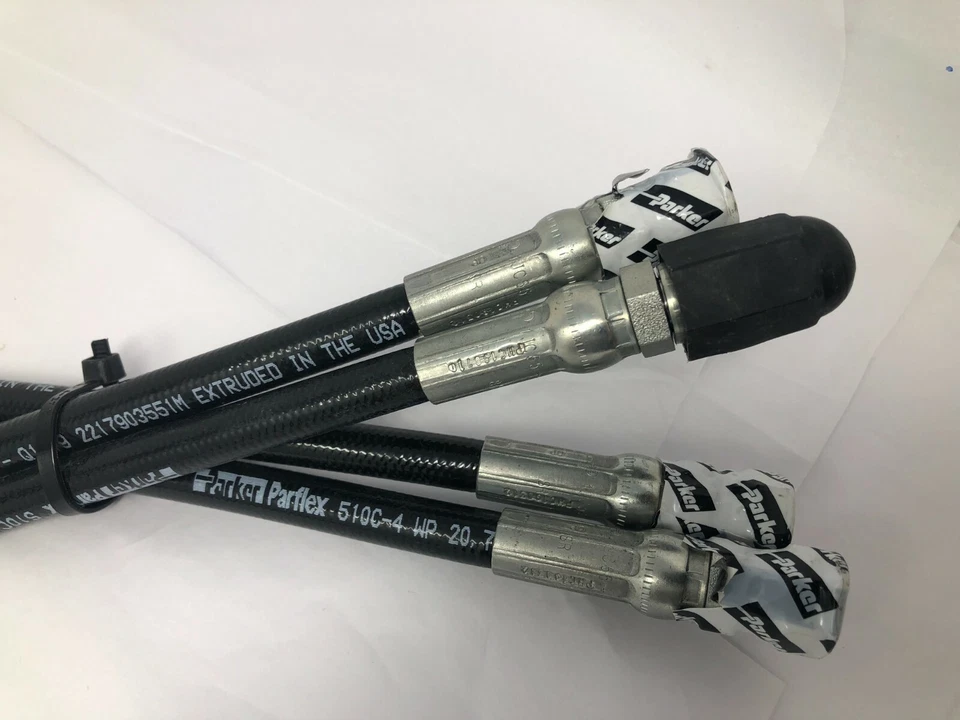 4-Parker 510C-4 Paraflex 3,000 PSI SAE 100R7 1/4" Flexible Hydraulic Hose 3' - Image 4 of 4