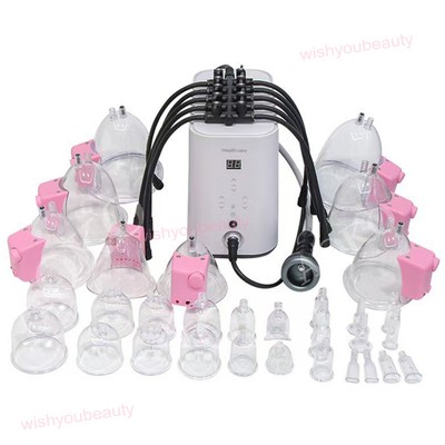 Breast Enhancement Enlargement Vacuum Therapy Body Massage Pump Machine x32 Cups