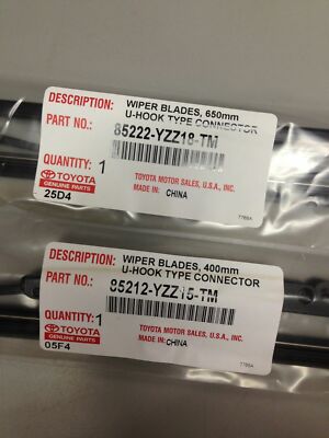 Genuine Toyota Corolla Front Wiper Blade U Hook 85212-YZZ15-TM