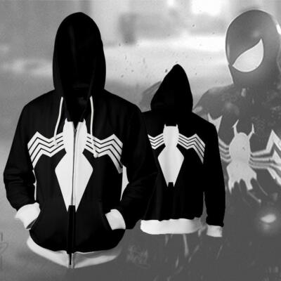 black spiderman jacket