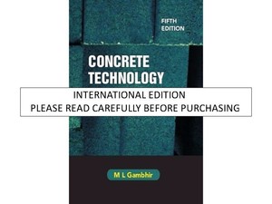 concrete technology by m l gambhir
