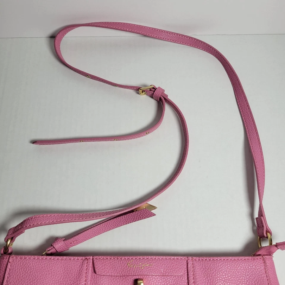 Bolso de Mano Foley & Corinna Rosa Imitación Cuero Limelight Ciudad Media Luna Cremallera Foto 2 de 4