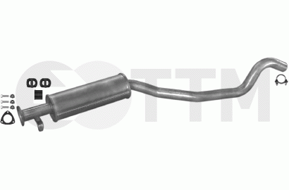 Silencieux Intermédiaire+ pour OPEL VECTRA A 2.0 2.5 136/150/168cV 1992-1995 - Foto 1 di 1