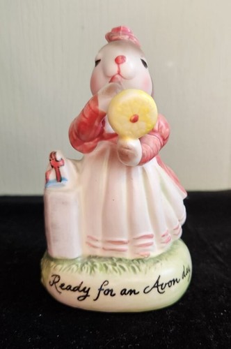 Estatuilla de porcelana vintage lista para un día AVON colección Precious Moments - Imagen 3 de 6
