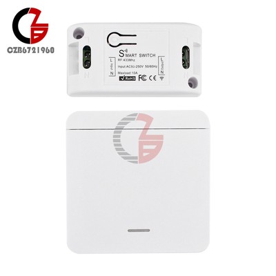 433MHz+2.4G AC110V-220V 16A Tuya RF+WIFI Smart On/Off Switch One