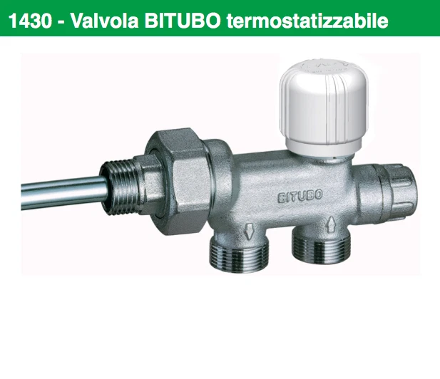 FAR RUBINETTERIE S.P.A. 1430 34 FAR - VALVOLA BITUBO TERMOSTATIZZABILE D. 3/4 X MULTISTRATO RAME