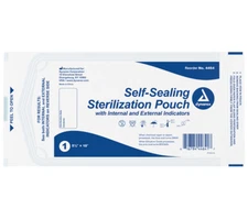 Dynarex Self-Sealing Autoclave Sterilization Pouches, 5.25" x 10" - Box of 200