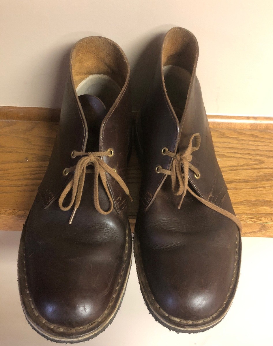 Clarks Originals Mens Desert Boots Size 9.5 M Brown Leather  display picture 3