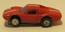 Aurora TJet Porsche 904 Runner Slot Car 1376 Red, Vintage AJ's Threaded Wheels