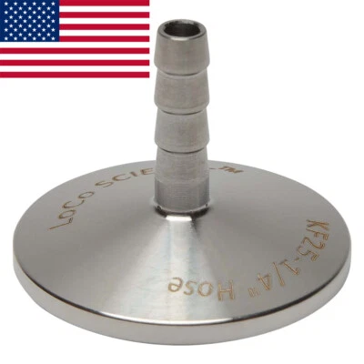 KF-25 NW-25 1/4" Hose Barb Adapter Vacuum Fitting SS304 LoCo SCIENCE