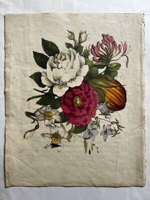 Bouquet II, Original Antique Print