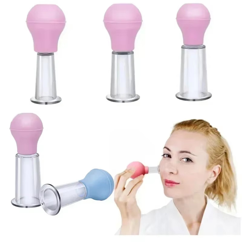 Facial Massage Cups Rubber Vacuum Skin Lifting Cellulite Massager Face Body Skin