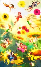  RARE  Maxi TINKERBELL  FAIRIES Sandylion Stickers - 1 sheet VINTAGE 