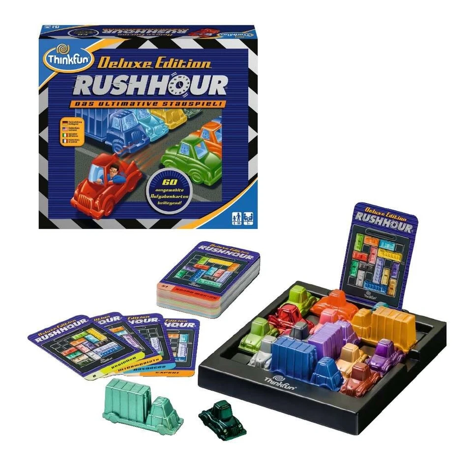 Rush Hour Deluxe Stau Gioco Strategia Scacchiera Konzentrations Denk Logica Kang - Bild 2 von 4